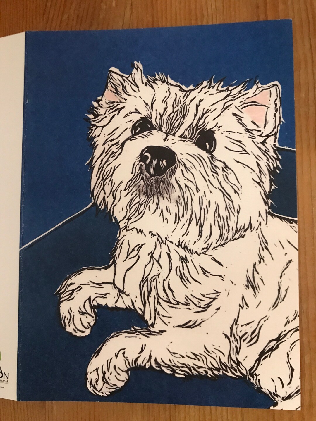 Westie Greeting Card With Envelope (5X7 Inches And Blank Inside For All