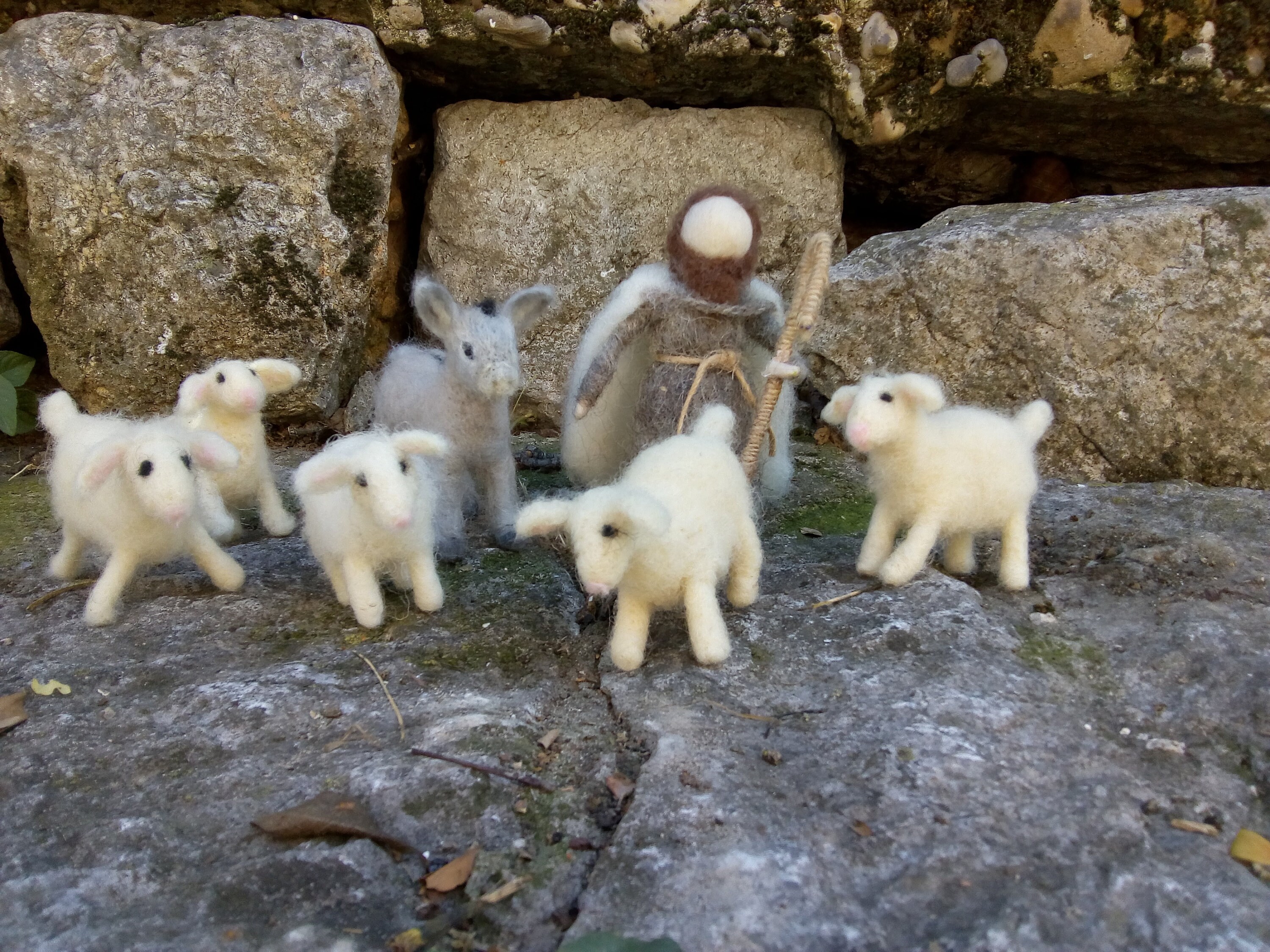 Needle Felted Nativity Set nativitywaldorffelted FULL Etsy