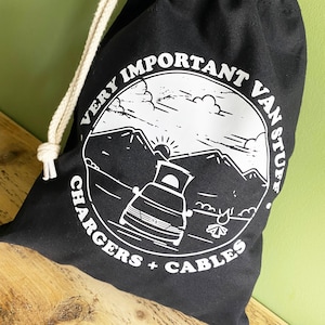 Personalised Very Important Van Stuff Campervan Sack, Crafty Cath's