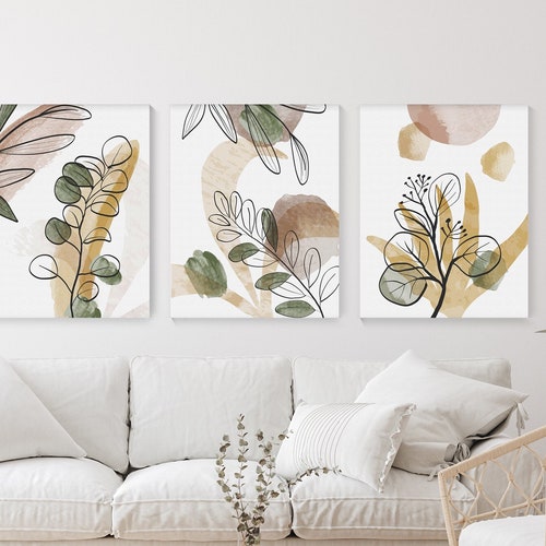 Set of 3 Canvas Wall Art Canvas 3 Panel Canvas Art Print Etsy