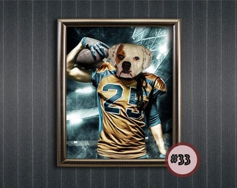 custom dog football jersey