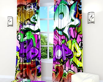 Rideau Chambre Graffiti
