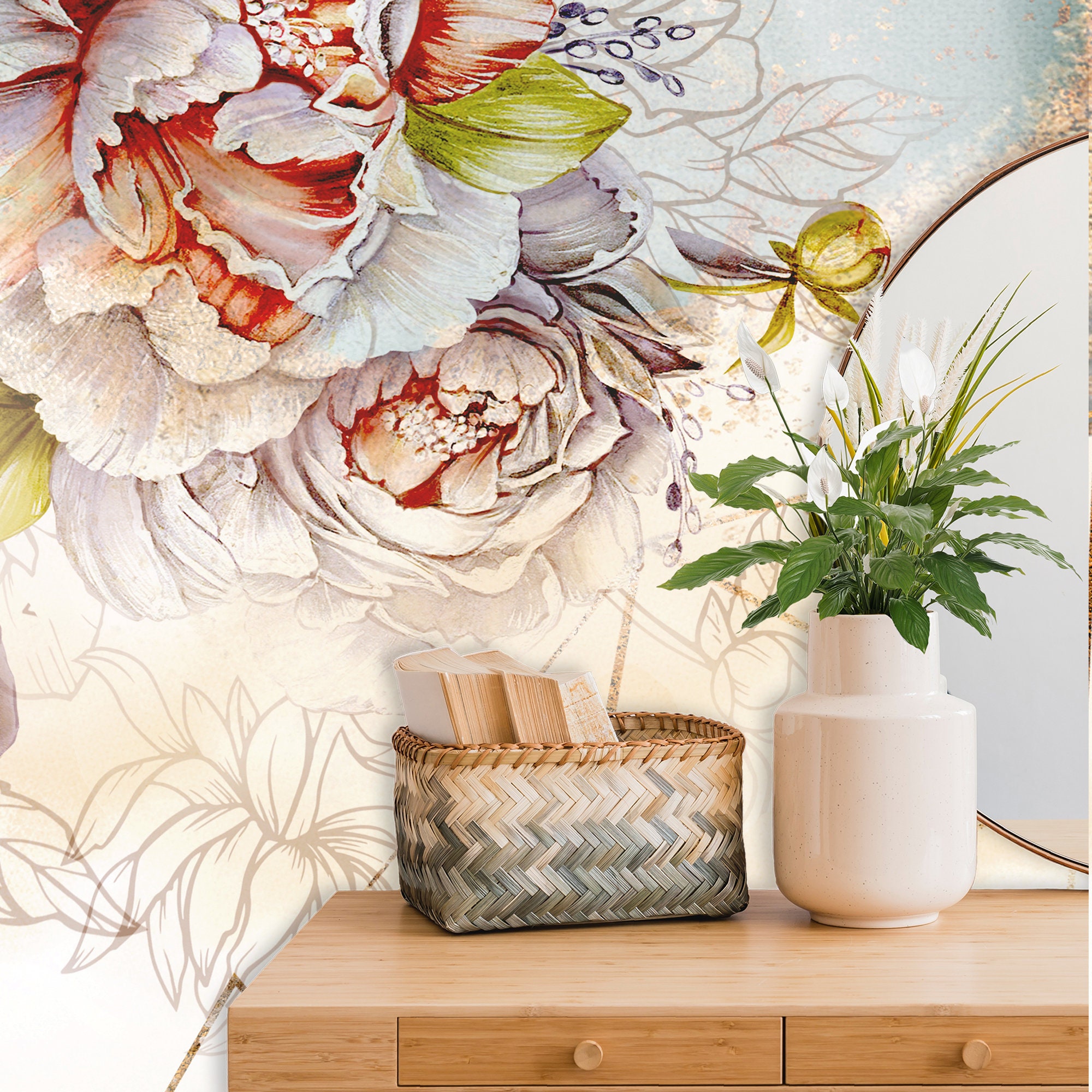 Not For Shrinking Violets Where to Buy Big Beautiful Dramatic Floral  Wallpapers  Apartment Therapy