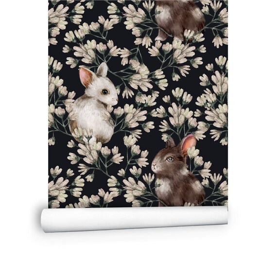 Vintage Rabbit Wallpaper