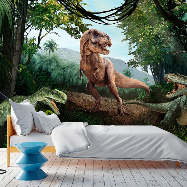 Dinosaur Wall Mural - Etsy