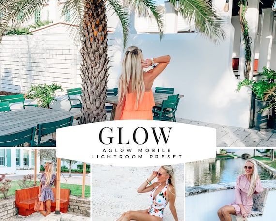 GLOW  Mobile Lightroom Preset , Photo Filters, Instagram preset, best preset, bright preset, Blogger Preset, aglow preset, mobile preset