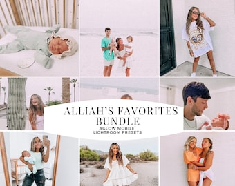 ALLIAH'S FAVORIETENBUNDEL, Aglow-presets, Travel-presets, strandpreset, Best Presets, mobiele Lightroom-presets, alliah-presets