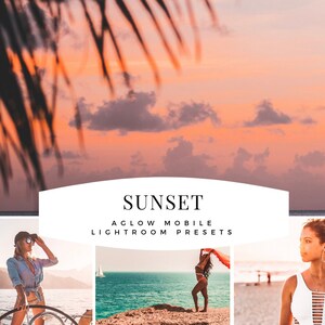 SUNSET AGLOW Mobile Lightroom Preset / Blogger and Instagram Preset to Enhance photos / Adobe Lightroom Mobile / Best Presets