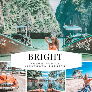 BRIGHT AGLOW Mobile Lightroom Preset / Blogger and Instagram Preset to Enhance photos / Adobe Lightroom Mobile / Best Presets