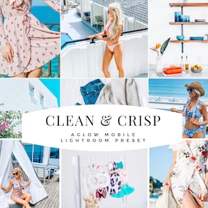 CLEAN & CRISP Business and Blogger Mobile Lightroom preset, Instagram Influencer preset for Lifestyle Blog, Blogger Preset, Best Presets