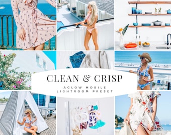 CLEAN & CRISP Business and Blogger Mobile Lightroom preset, Instagram Influencer preset for Lifestyle Blog, Blogger Preset, Best Presets