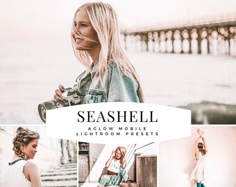 SEASHELL AGLOW Mobile Lightroom Preset,  Photo Filters, Instagram Influencer preset for Travel Lifestyle Blog, Blogger Preset, Best Presets