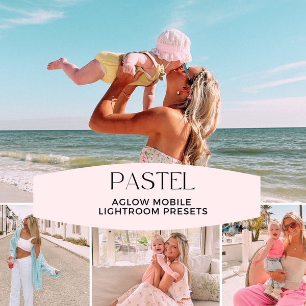 PASTEL Preset Bundle, Aglow Presets, Lightroom presets, pastel presets, best presets, travel presets, instagram presets