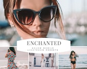 ENCHANTED AGLOW Mobile Lightroom Preset / Blogger and Instagram Preset to Enhance photos / Adobe Lightroom Mobile / Best Presets