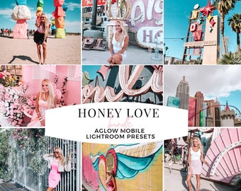 4 HONEY LOVE Mobile Lightroom Presets, Aglow presets, bright preset, best preset, light & airy,  beach preset , presets, lifestyle  preset