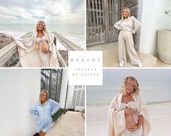 BEACHY van ALLIAH, Aglow-presets, strandpresets, natuurlijke preset, beste presets, Lightroom-presets, alliah-presets, heldere presets, filters