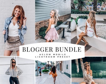 3 Mobile Lightroom Presets, Aglow BLOGGER BUNDLE, Instagram Preset, Blogger Preset, Lightroom Mobile Presets, beste Presets, mobile Preset