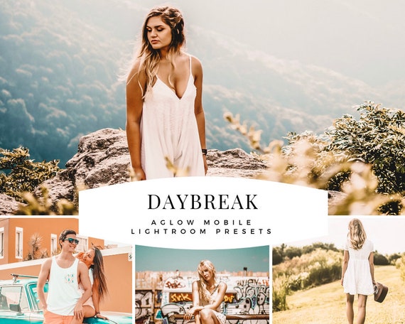 DAYBREAK AGLOW Mobile Lightroom Preset / Blogger and Instagram Preset to Enhance photos / Adobe Lightroom Mobile / Best Presets