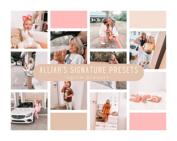 ALLIAH'S SIGNATURE BUNDLE, 7 presets, Aglow Presets, Alliah's Presets, lightroom presets, best presets, travel presets, influencer presets