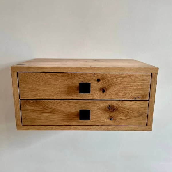 Oak Nightstand Farmhouse Etsy