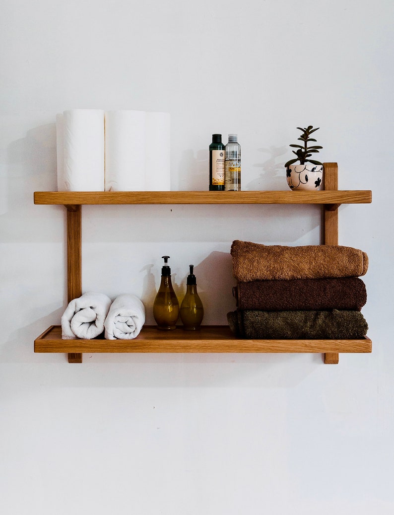 floating shelves, bathroom shelves, wall plant shelves, pantry shelves, kitchen book shelf wood, dark wood shelves, floating bookshelf image 4