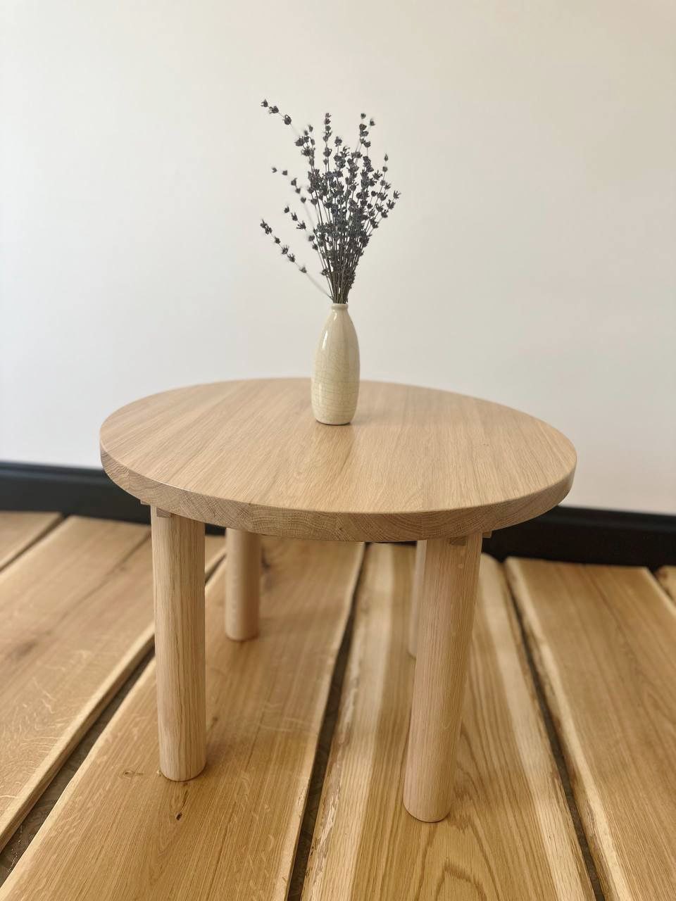 Round Side Table Small Circle Wooden Coffee Table in the Living Room Rustic Moodern Accent Coffee Table Etsy