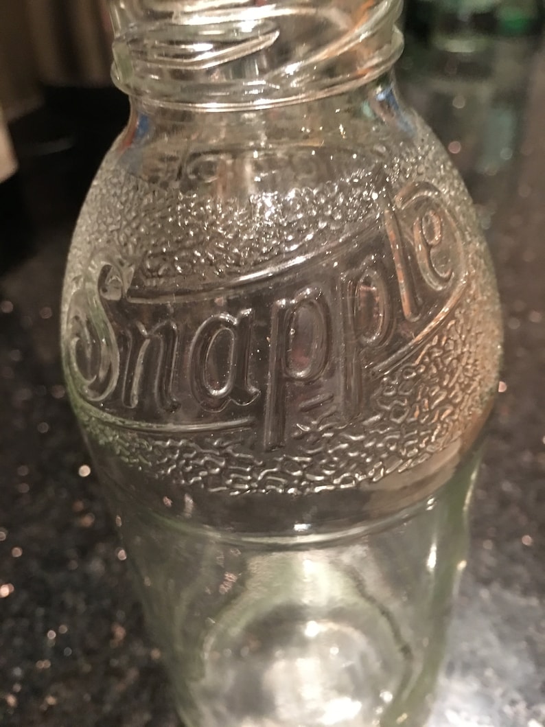 OLD SNAPPLE Glass Bottle Vintage design pre 2000's 500 ml Etsy