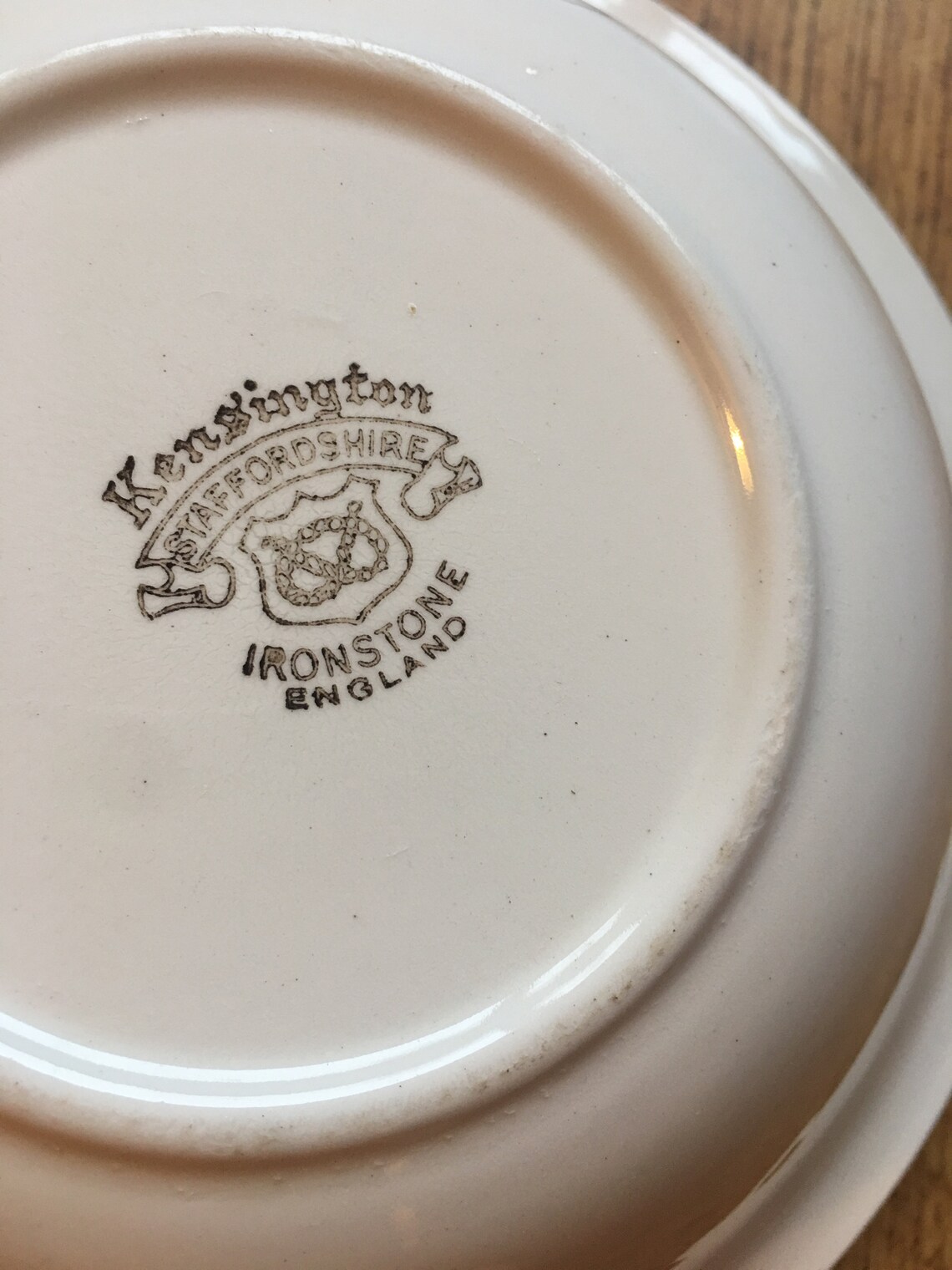 KENSINGTON IRONSTONE, Plate Made in Staffordshire, England. Grapes