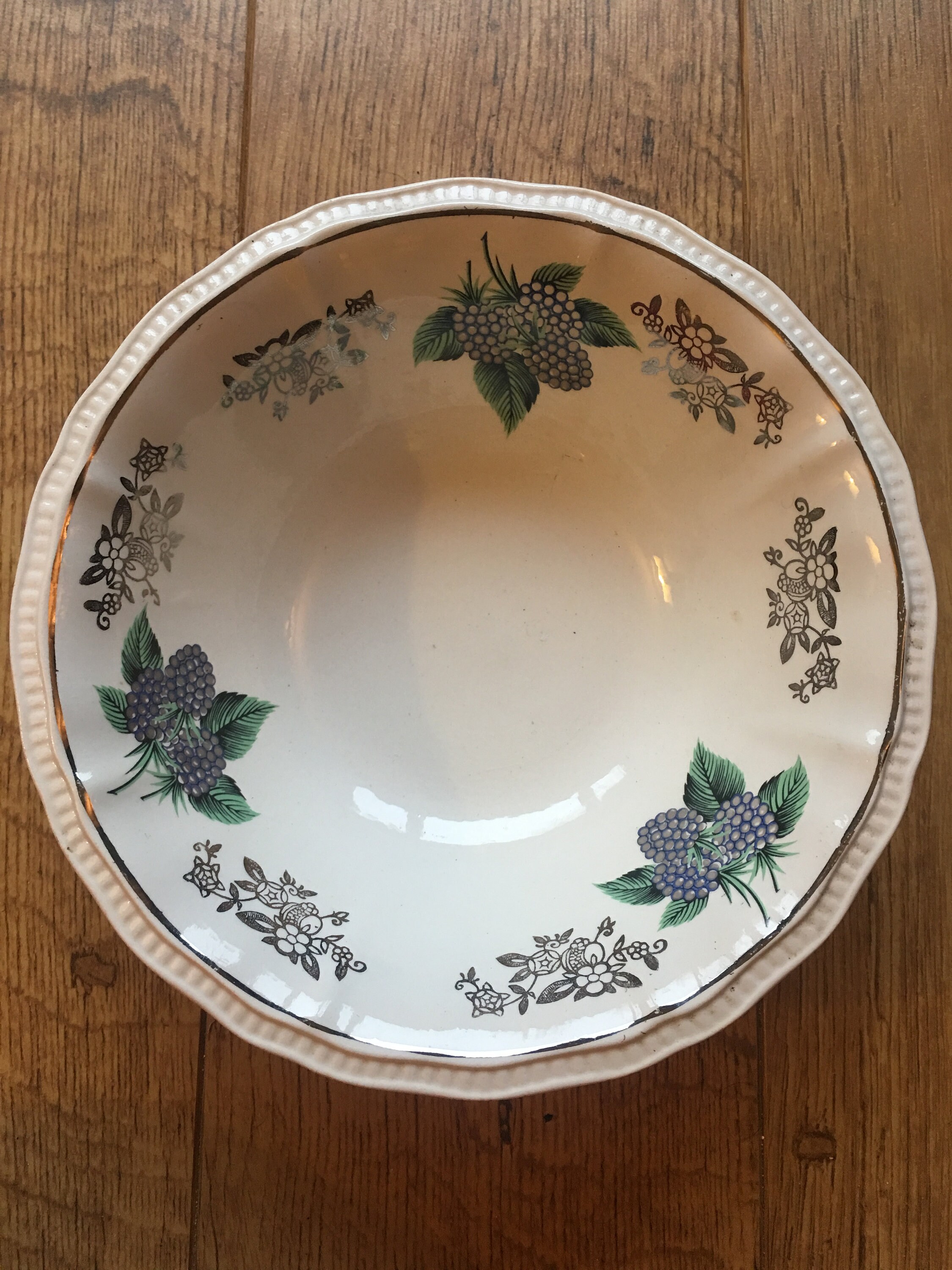 KENSINGTON IRONSTONE, Plate Made in Staffordshire, England. Grapes