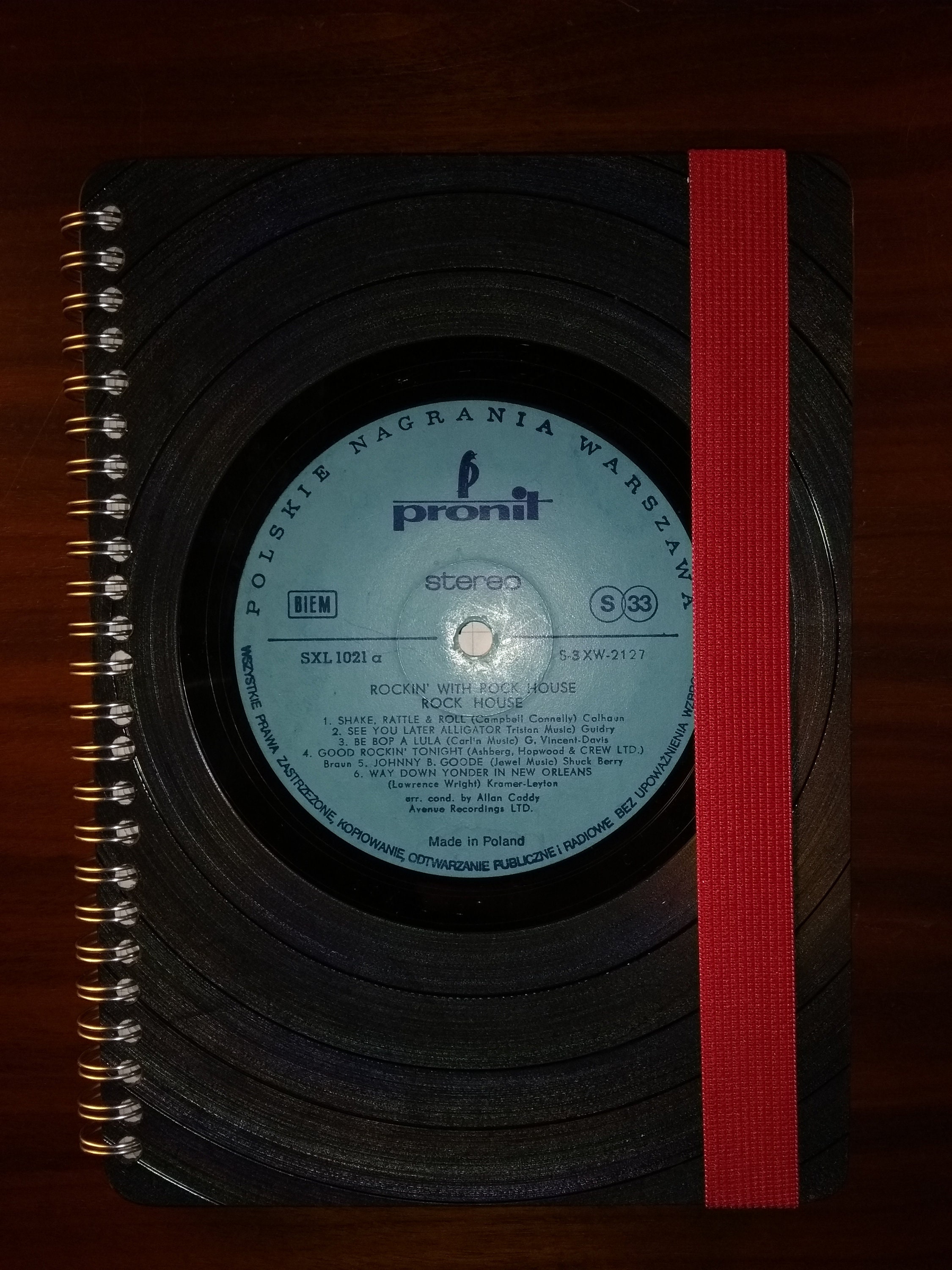 Notebook notebook with vinyl records cover envelope Etsy