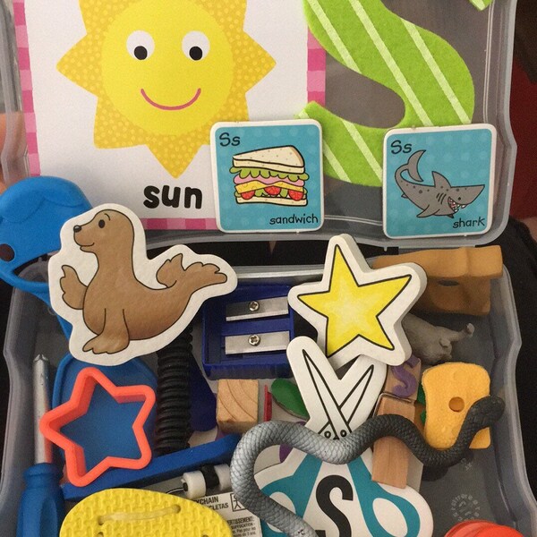 Montessori Sprache | Miniatur-Alphabet-Objekte | Montessori Kleinkind Sound Objekte