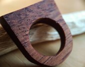 Mahogany ring, wooden ring, upcycled wood, all sizes, handmade
