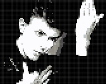 PATTERN - David Bowie "Heroes" Album Cover Cross-Stitch Pattern