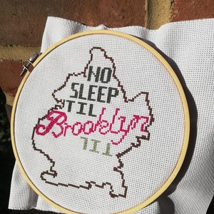 Pattern - No Sleep Til Brooklyn - Beastie Boys Cross Stitch