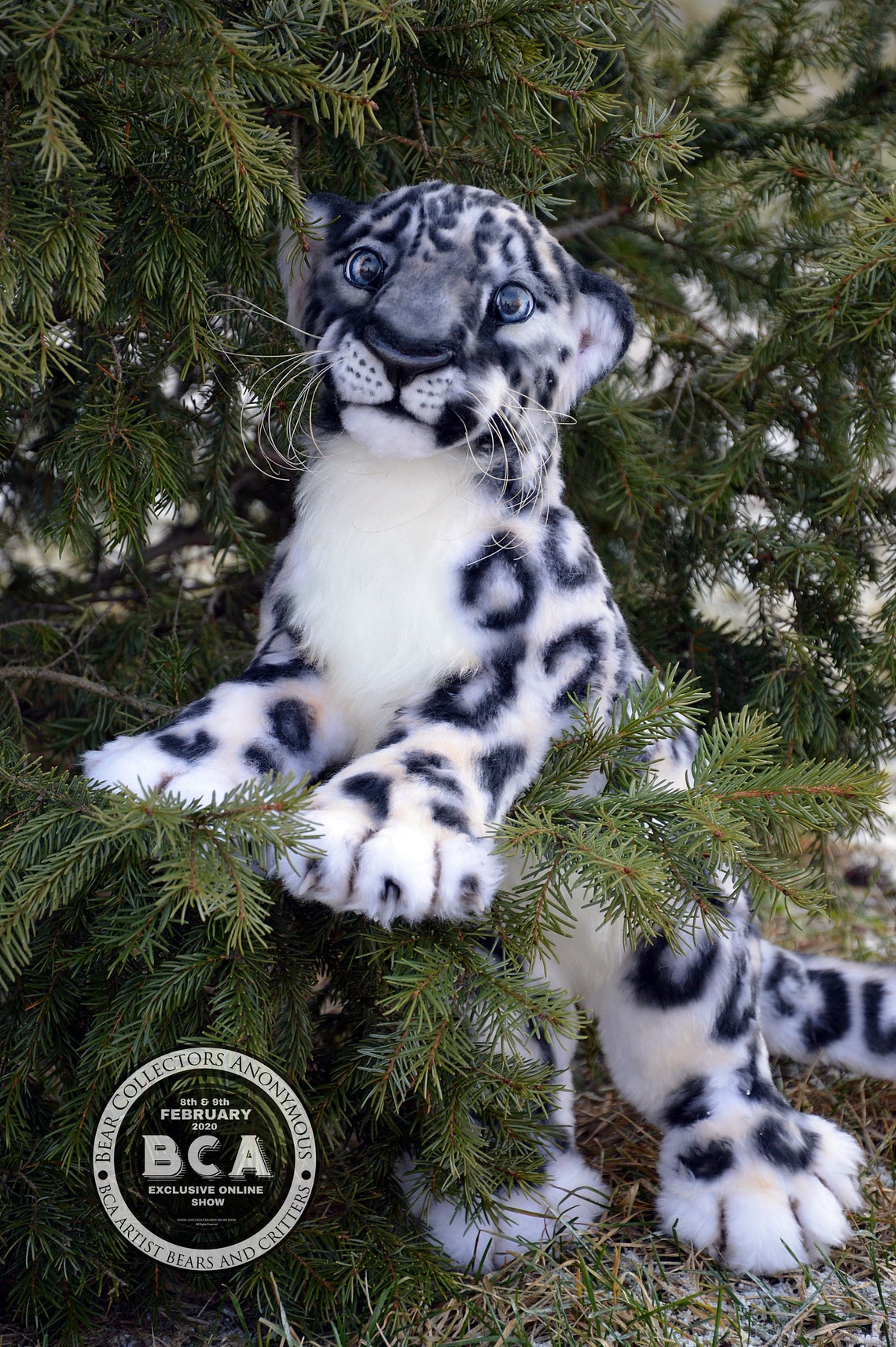 SEW PATTERN Snow leopard Collectible Toy-Posing Toy-Snow | Etsy