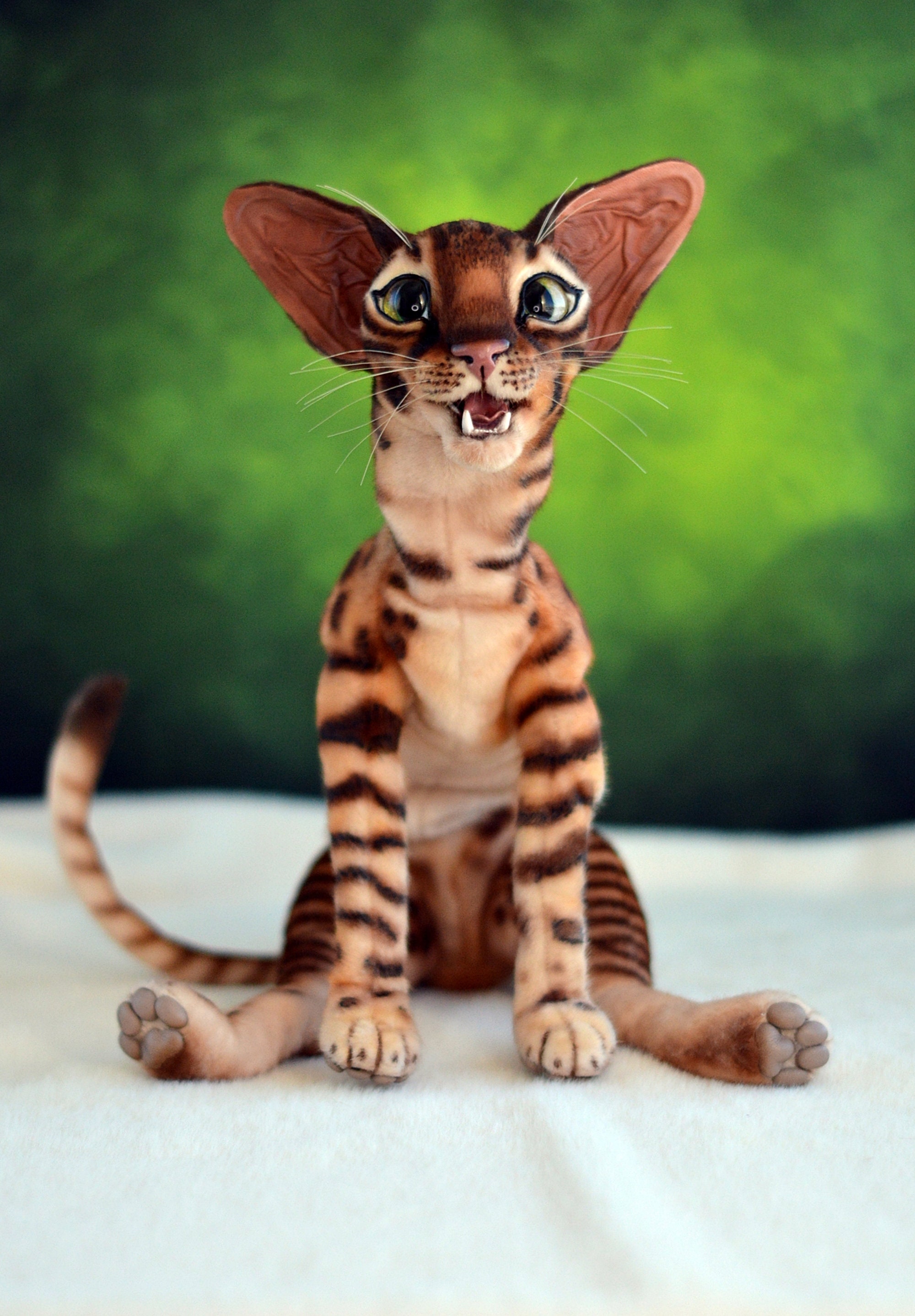 MADE TO ORDER Bengal Cat Handmade collectible animal by Etsy
