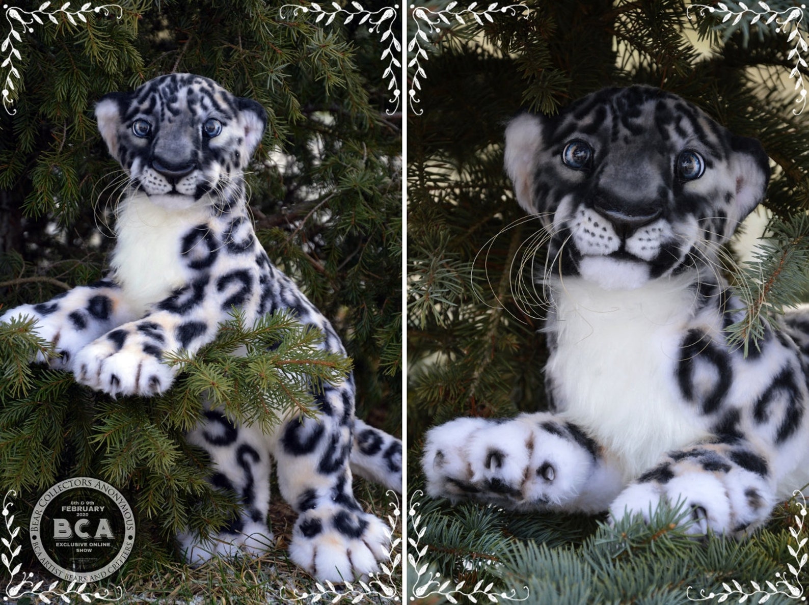 SEW PATTERN Snow leopard Collectible Toy-Posing Toy-Snow | Etsy