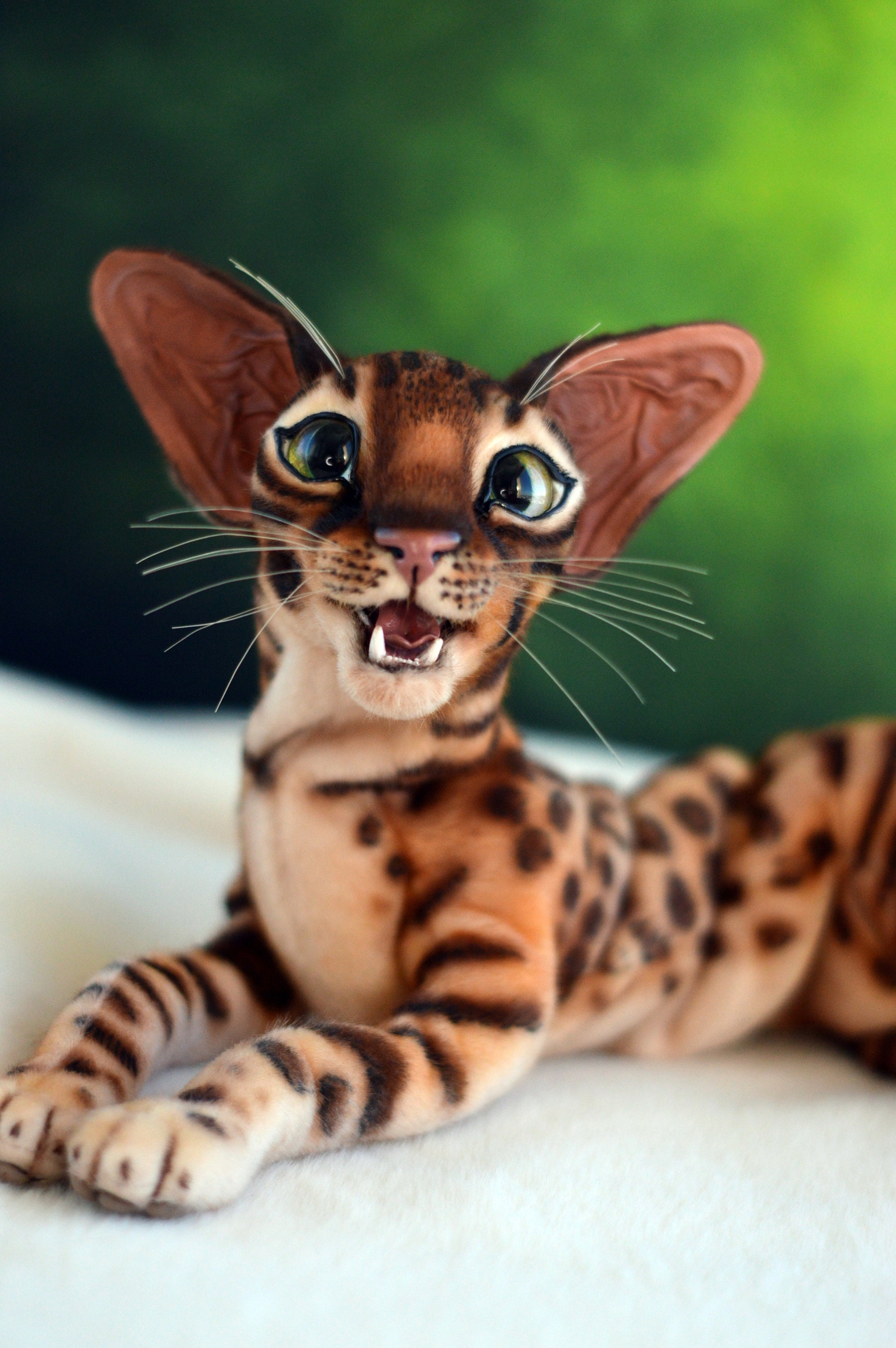 MADE TO ORDER Bengal Cat Handmade collectible animal by Etsy