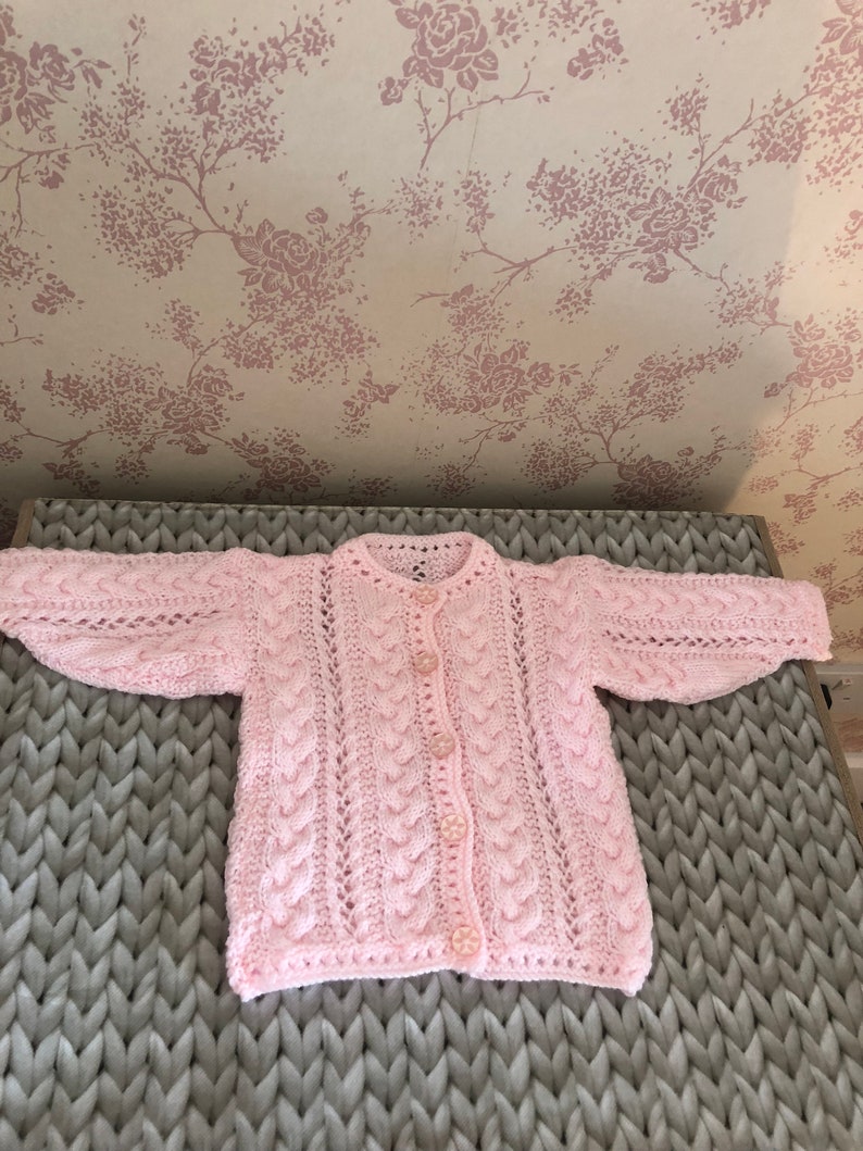 Knitted Baby Cardigans 0-6 Months