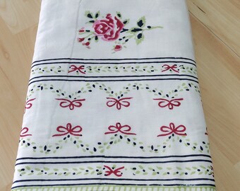 Hand Block Print Cotton Blanket: Reversible Queen Size AC Blanket
