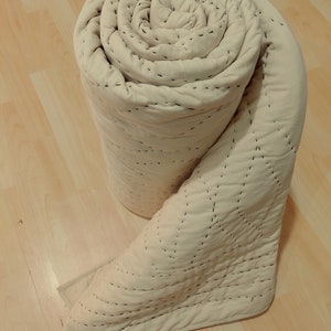 Edredón reversible de kantha sólido indio/edredón Jaipuri Razai/edredón suave/edredón con estampado de bloques a mano/edredón famoso de Jaipuri/edredón tamaño queen