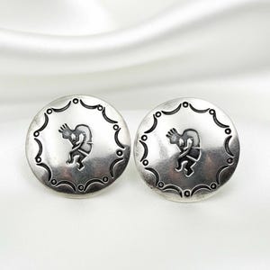 Herbert Cayatineto Navajo Sterling 925 Silber Kokopelli Ohrstecker