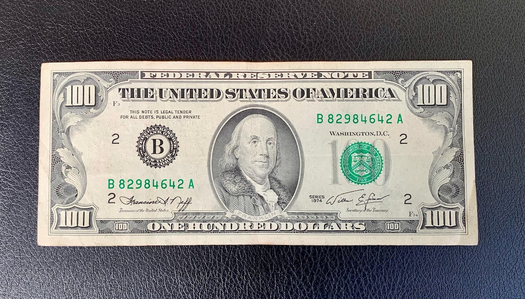 1974 One Hundred Dollar Bill