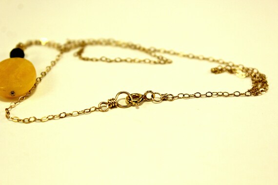 1/20 14kt Yellow Gold Filled Necklace & Earrings … - image 3