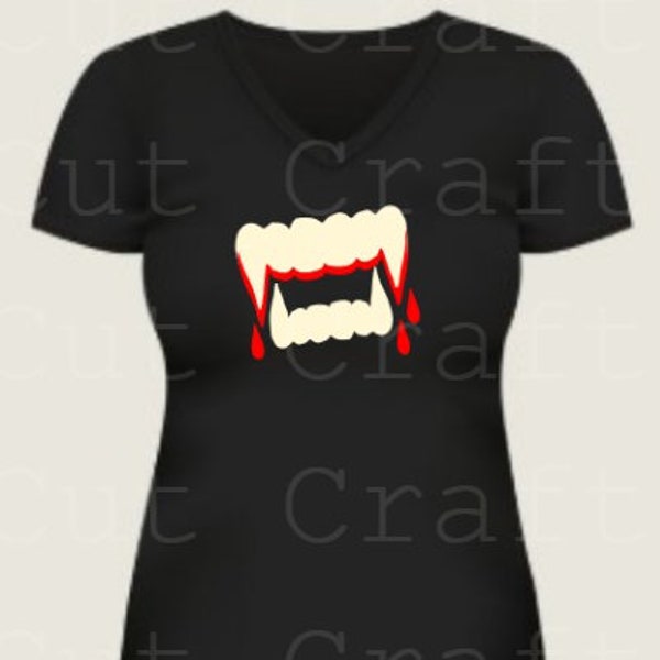 Vampire teeth SVG