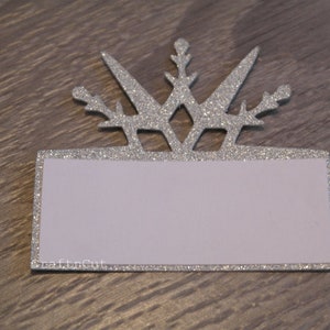 Snowflake place name card