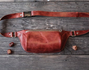 leather lumbar pack