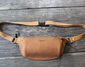 leather lumbar pack