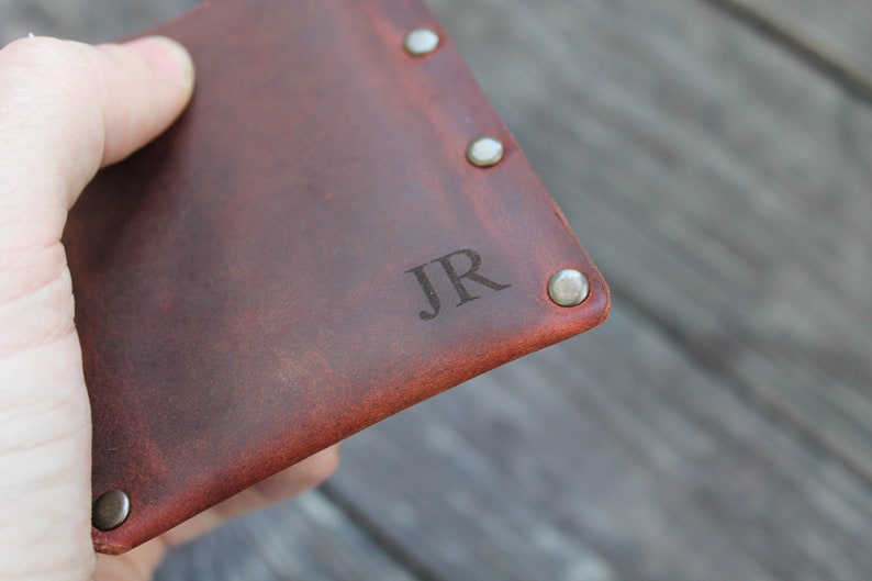 Leather card sleeve Minimalist wallet card sleeve slim Etsy