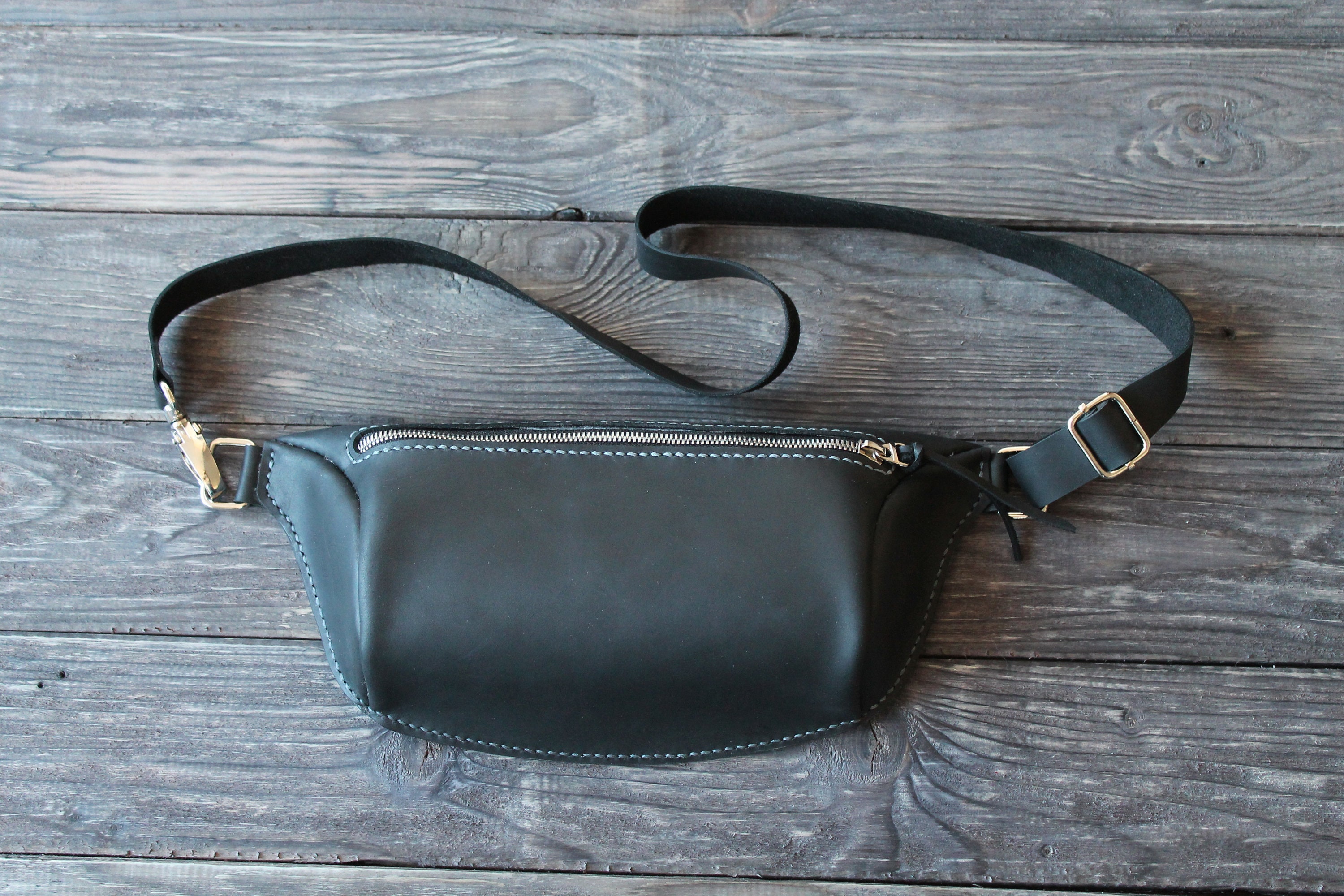mens leather fanny pack
